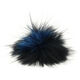 Lana Grossa Bont Pompon Finnraccoon | 708-blauw/zwart