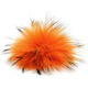 Lana Grossa Bont Pompon Finnraccoon | 110-oranje/zwart