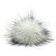 Lana Grossa Bont Pompon Finnraccoon | 132-wit/zwart