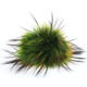 Lana Grossa Bont Pompon Finnraccoon | 156-herfst groen