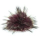 Lana Grossa Bont Pompon Finnraccoon | 501-aubergine/grijs