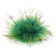 Lana Grossa Bont Pompon Finnraccoon | 503-aqua/neon groen