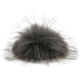 Lana Grossa Bont Pompon Finnraccoon | 112-antraciet/zwart