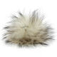 Lana Grossa Bont Pompon Finnraccoon | 115-ruwe witte/zwartbruin