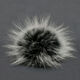 Lana Grossa Bont Pompon Finnraccoon | 144-zwart/wit