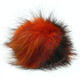 Lana Grossa Bont Pompon Vos Bicolor | 305-oranje/zwart