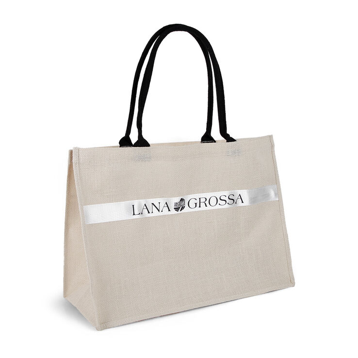 Lana Grossa Linnen boodschappentas | 01-beige
