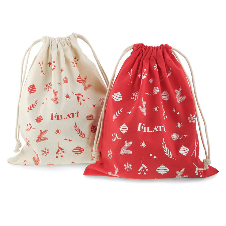 FILATI Kerst stoffen tassenset | 01-SET