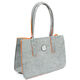 Lana Grossa XL-Shopping bag | 02-grijs/oranje