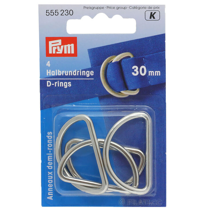 Lana Grossa D-Ring 555230/30mm | 230-zilver