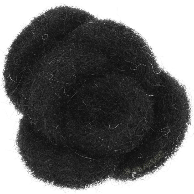 Lana Grossa Kleine vilten roos 12333/40mm | 01-zwart