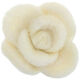 Lana Grossa Kleine vilten roos 12333/40mm | 02-wit