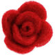 Lana Grossa Kleine vilten roos 12333/40mm | 03-rood