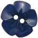 Union Knopf Bloem knop 2-gaats 15mm | 68-donker blauw