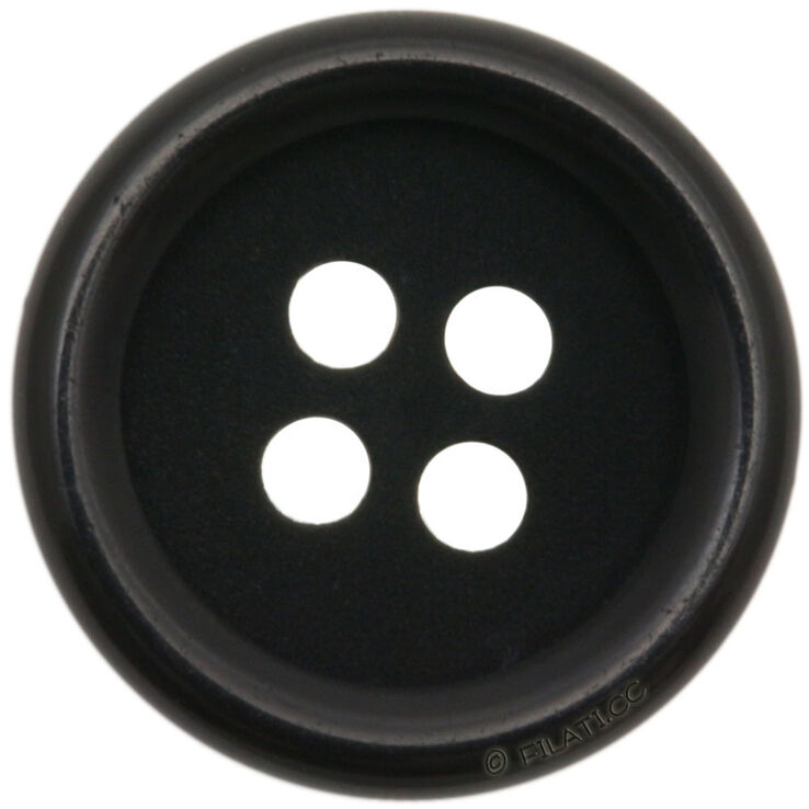 Union Knopf Knop 4-gaats 15mm | 80-zwart