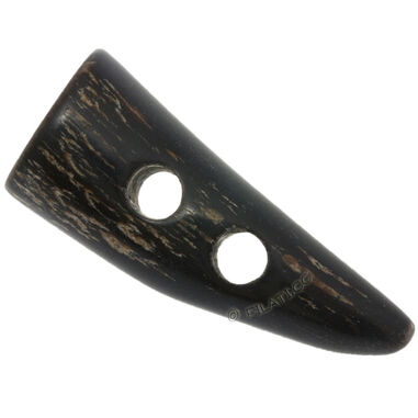 Dierhoorn handvat knop 2-gaats 50mm