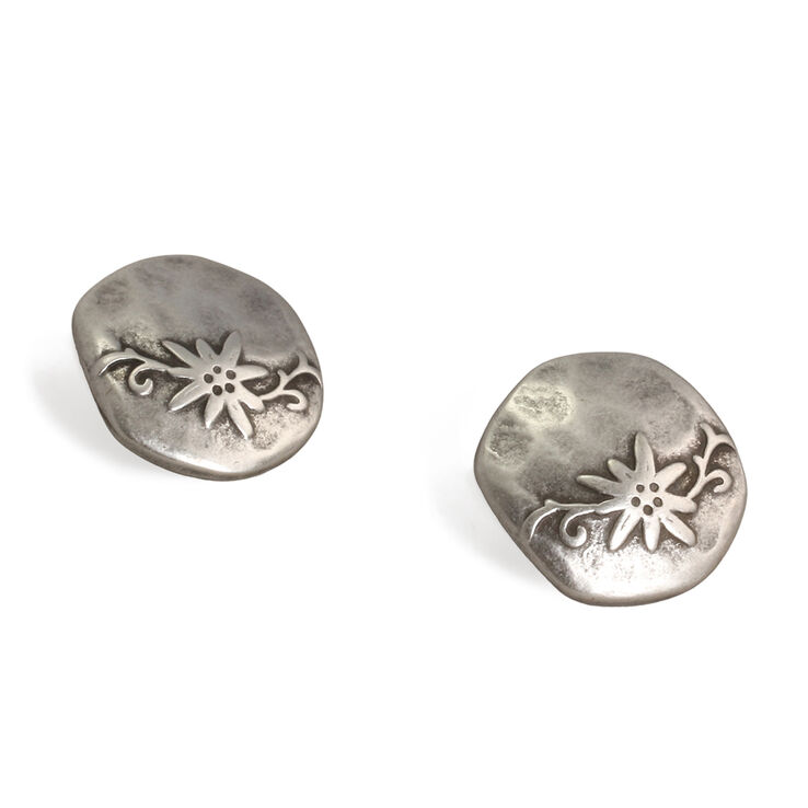 Union Knopf Metalen knoop met oogje, 28 mm | 83-oud zilver