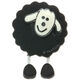 Union Knopf Knop met oogje 18mm | 080-zwart