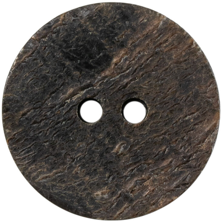 Union Knopf Dierhorn knop 2-gaats 25mm | 20-bruin