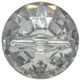 Union Knopf Knop met oogje 22mm | 10-Diamant imitatie