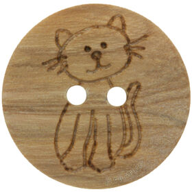Lana Grossa Kinderen knop hout 2-gaats 15mm