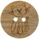 Union Knopf Kinderen knop hout 2-gaats 15mm | 901-Kat motief