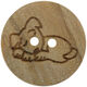 Union Knopf Kinderen knop hout 2-gaats 15mm | 902-Hond motief