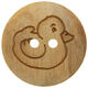 Union Knopf Kinderen knop hout 2-gaats 15mm | 905-