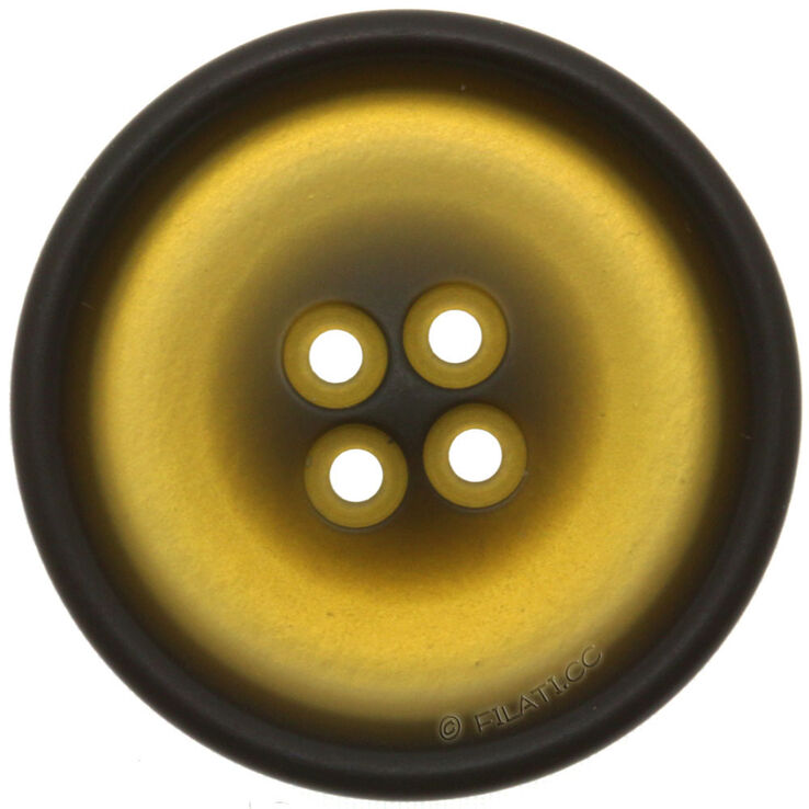 Union Knopf UNION KNOPF 451513/34mm | 78-goudgeel/donker bruin