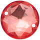 Union Knopf Decoratie steenvoor naaien 25mm | 48-rood