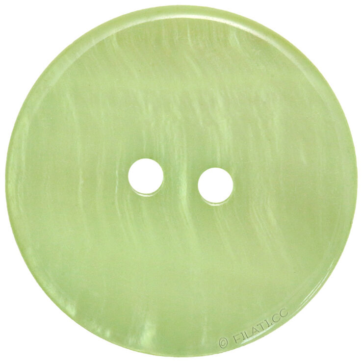 Union Knopf Knoop 2-gaats parelmoer 25mm | 24-licht groen
