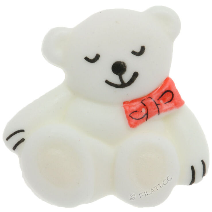 Union Knopf Knop met oogje 19mm | 12-wit