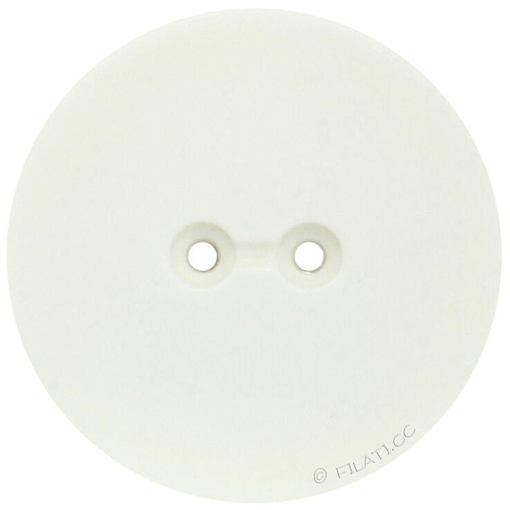 Union Knopf Knoop 2-gaats 28mm | 12-wit