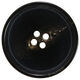 Union Knopf Dier hoorn knop 4-gaats 28mm | 80-zwart