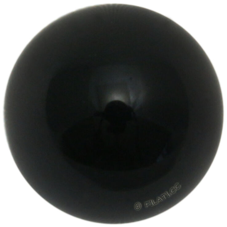 Union Knopf Animal eye glas 8mm | 80-zwart
