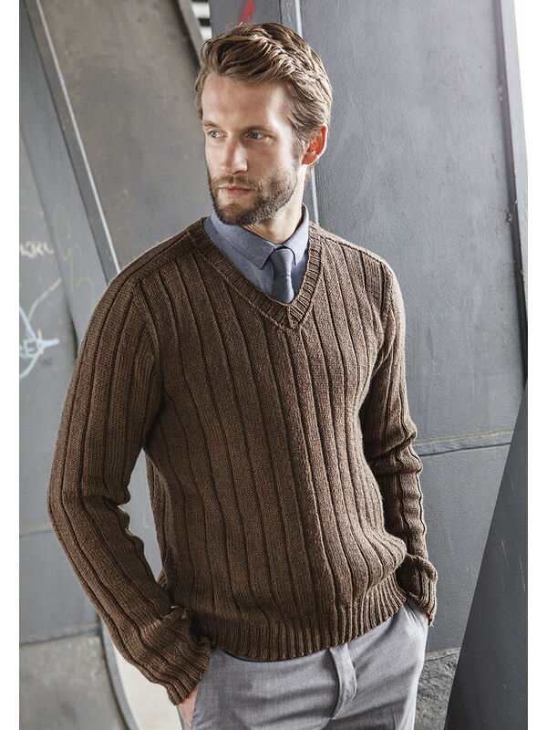 Lana Grossa BRUINE TRUI MET BREED BOORDPATROON Cool Wool Big Melange