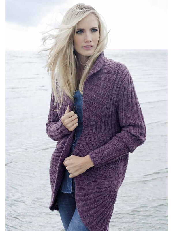 Lana Grossa VEST IN BOORDSTEEKPATROON Alta Moda Alpaca