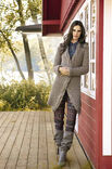 Lana Grossa MANTEL IN PATENTPATROON Alta Moda Alpaca