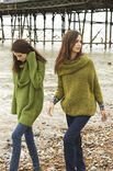 Lana Grossa KIMONOTRUI IN RIBBELPATROON MET TRICOTSTEEK Garzato Fleece
