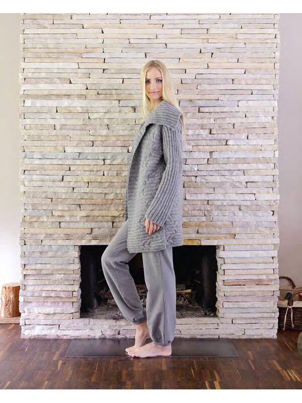 Lana Grossa KABEL-BOORDSTEEKVEST Alta Moda Alpaca