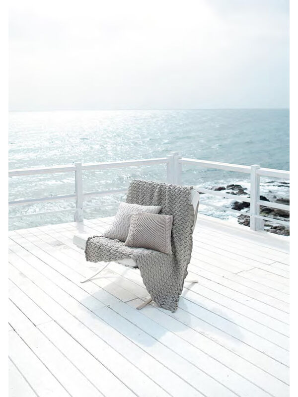 Lana Grossa PLAID MET VLECHTPATROON Organico