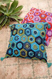 Lana Grossa TWEE PATCHWORKKUSSENS Organico
