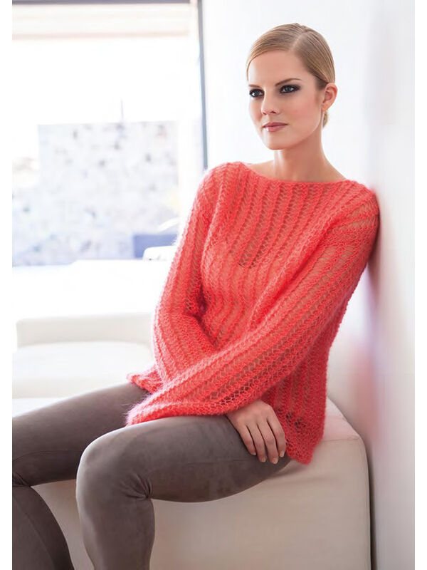 Lana Grossa TRUI IN NETPATROON Silkhair