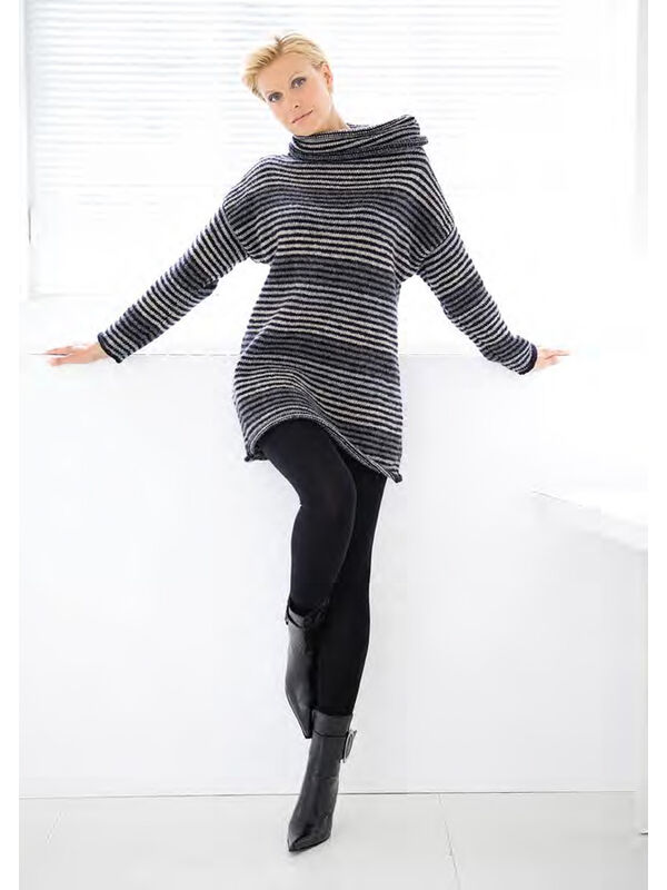 Lana Grossa GESTREEPTE TRUI Alta Moda Alpaca