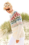 Lana Grossa JACQUARDTRUI MET RONDE PAS Alta Moda Alpaca