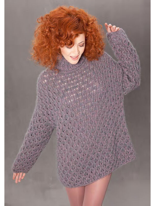 Lana Grossa TRUI IN AJOURPATROON Bingo/Silkhair