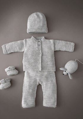 VESTJE, BROEKJE, MUTS, SCHOENTJES EN MUIS Cool Wool Baby van Lana Grossa