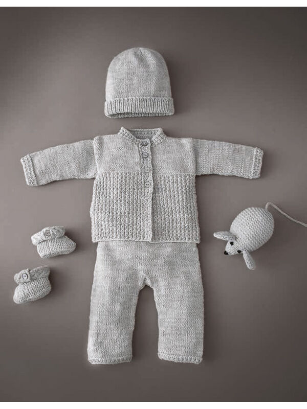Lana Grossa VESTJE, BROEKJE, MUTS, SCHOENTJES EN MUIS Cool Wool Baby