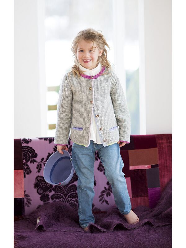 Lana Grossa VEST IN FOLKLORELOOK Cool Wool Baby/Cool Wool