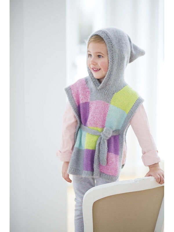 Lana Grossa PONCHO MET CAPUCHON Linarte/Silkhair